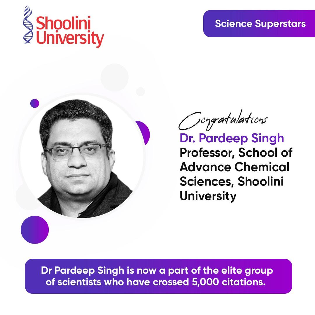 Dr Pardeep Singh crosses 5000 citations