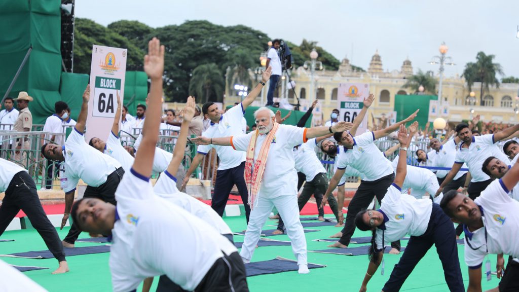 Government of India actively supports yoga through the Ministry of AYUSH